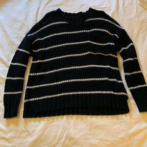 Black and white sweater